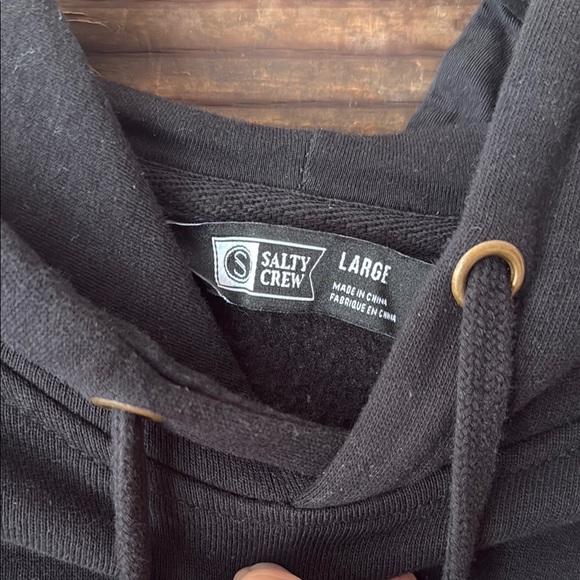 Salty Crew Black Hoodie for Men - Picture 3 of 5